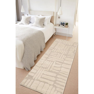 Ava Pave Cream Runner-Melrose-Rug Love - The Most Loved Rug Store